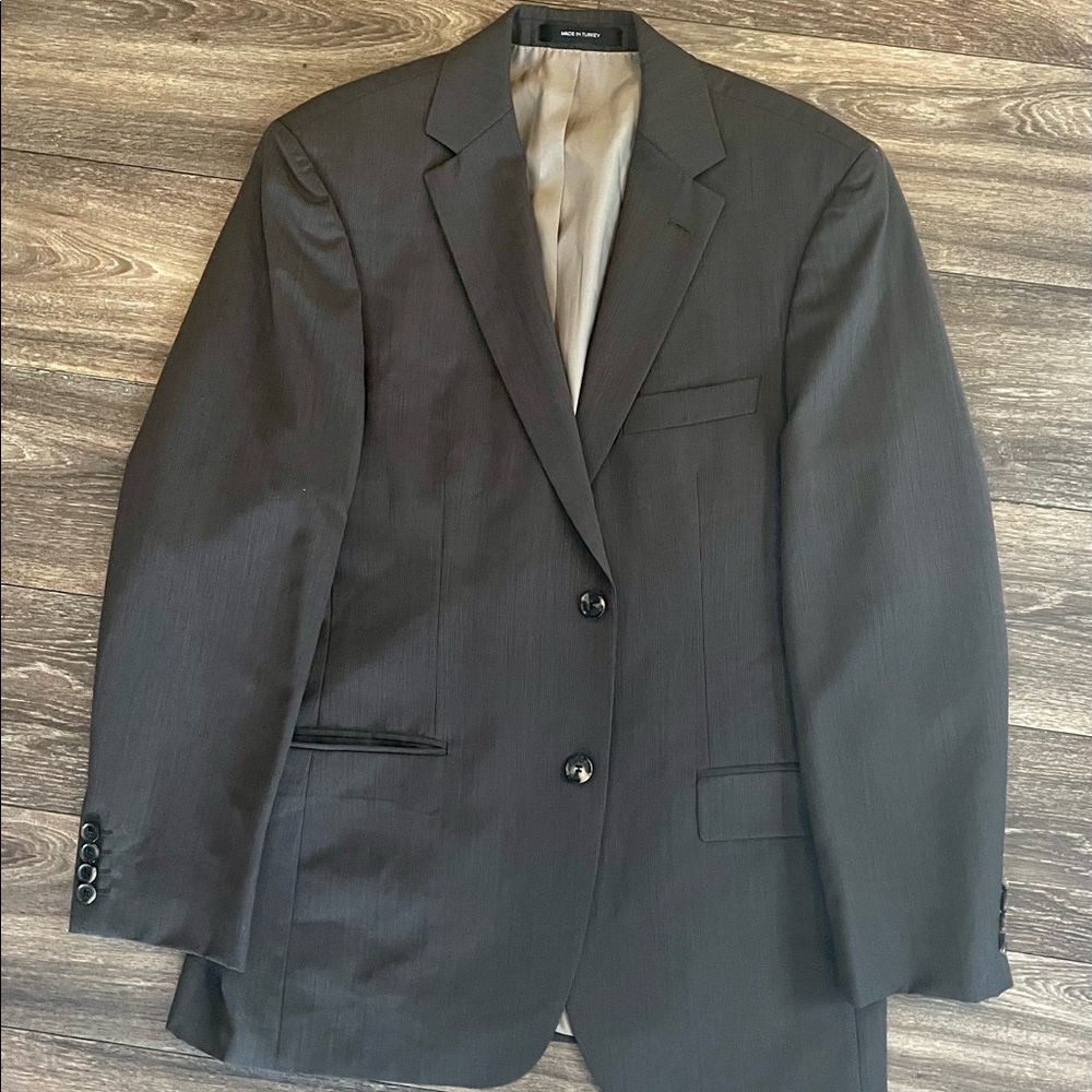 Hugo Boss mens 38R cool brown dark taupe sport coat